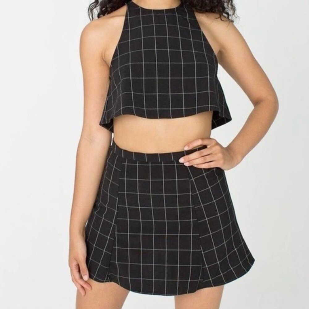 American Apparel A-Line Tennis Mini Skirt in Size XS